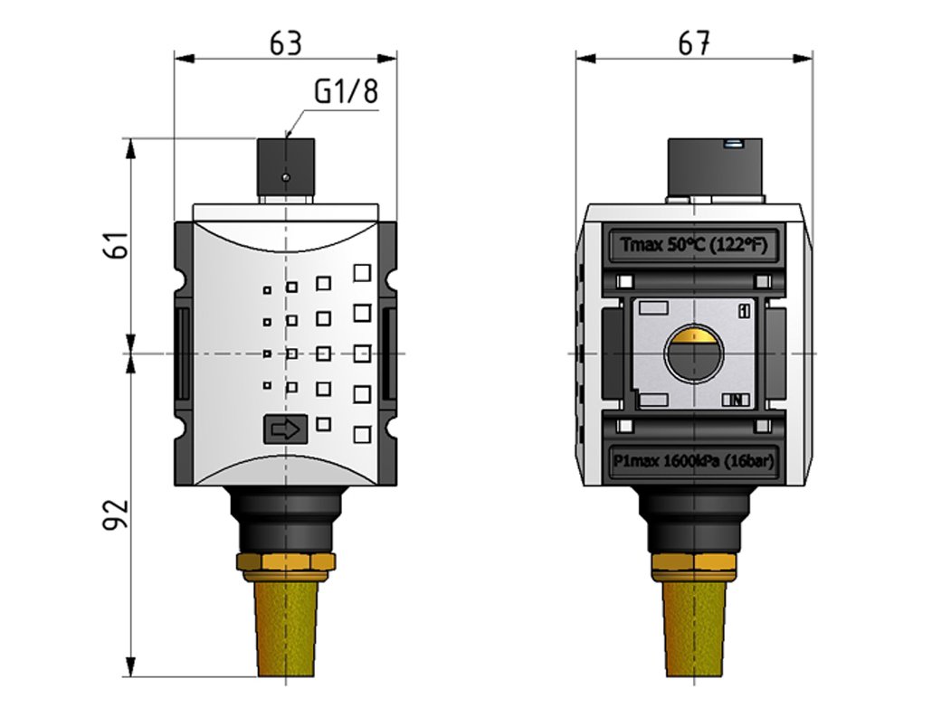 Válvula 3/2 G3/8 Operada Neumáticamente 4300 l/min Futura 2