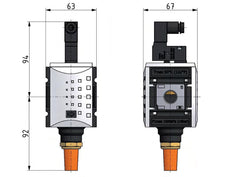 Válvula 3/2 G3/8 230VAC 4300 l/min Futura 2