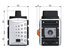 Válvula de bola 3/2 G1/4 1900 l/min Futura 1