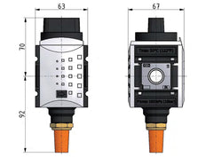 Válvula de bola 3/2 G3/8 11000 l/min Futura 2