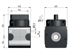 Válvula de bola 3/2 G3/4 11000 l/min Multifix 2