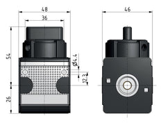 Válvula de bola 3/2 G1/4 2800 l/min Multifix 1