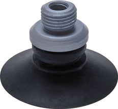 Ventosa Plana Silicona Transparente 53 mm Recorrido 2.5 mm y Nervaduras de Soporte