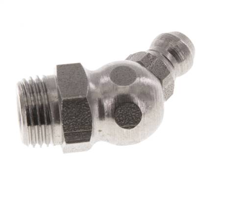 Engrasador Angulado A 45° Acero Inoxidable R 1/8 Pulgada DIN 71412