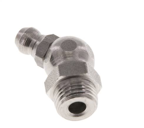 Engrasador Angulado A 45° Acero Inoxidable R 1/8 Pulgada DIN 71412