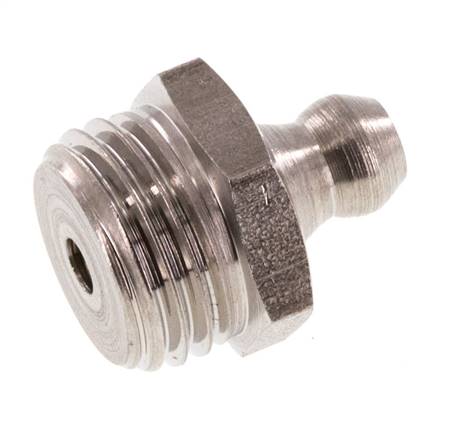 Engrasador Recto Acero Inoxidable R 1/4 Pulgada DIN 71412