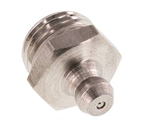 Engrasador Recto Acero Inoxidable R 1/4 Pulgada DIN 71412