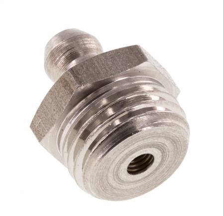 Engrasador Recto Acero Inoxidable R 1/4 Pulgada DIN 71412