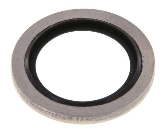 G 1/2" Acero inoxidable/FKM Sello hidráulico 21.5x28.6x2 mm