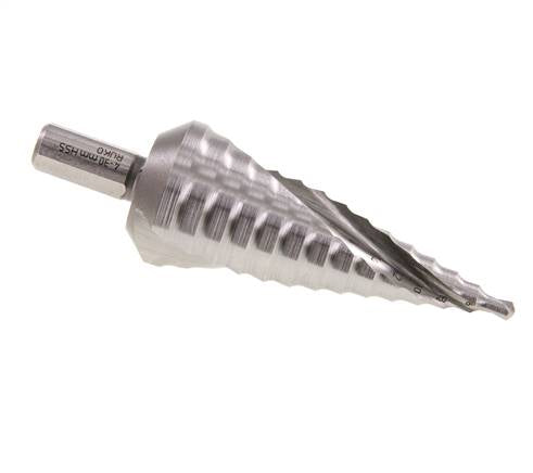 Broca escalonada HSS de RUKO con filo espiral tamaño 2