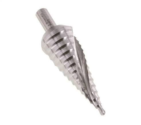 Broca escalonada HSS de RUKO con filo espiral tamaño 2