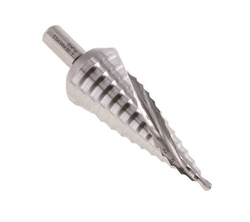 Broca escalonada HSS de RUKO con filo espiral tamaño 2