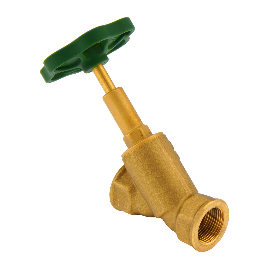 Rp2-1/2'' Latón Válvula De Asiento Inclinado PTFE 10 Bar Agua Potable- AL2BM