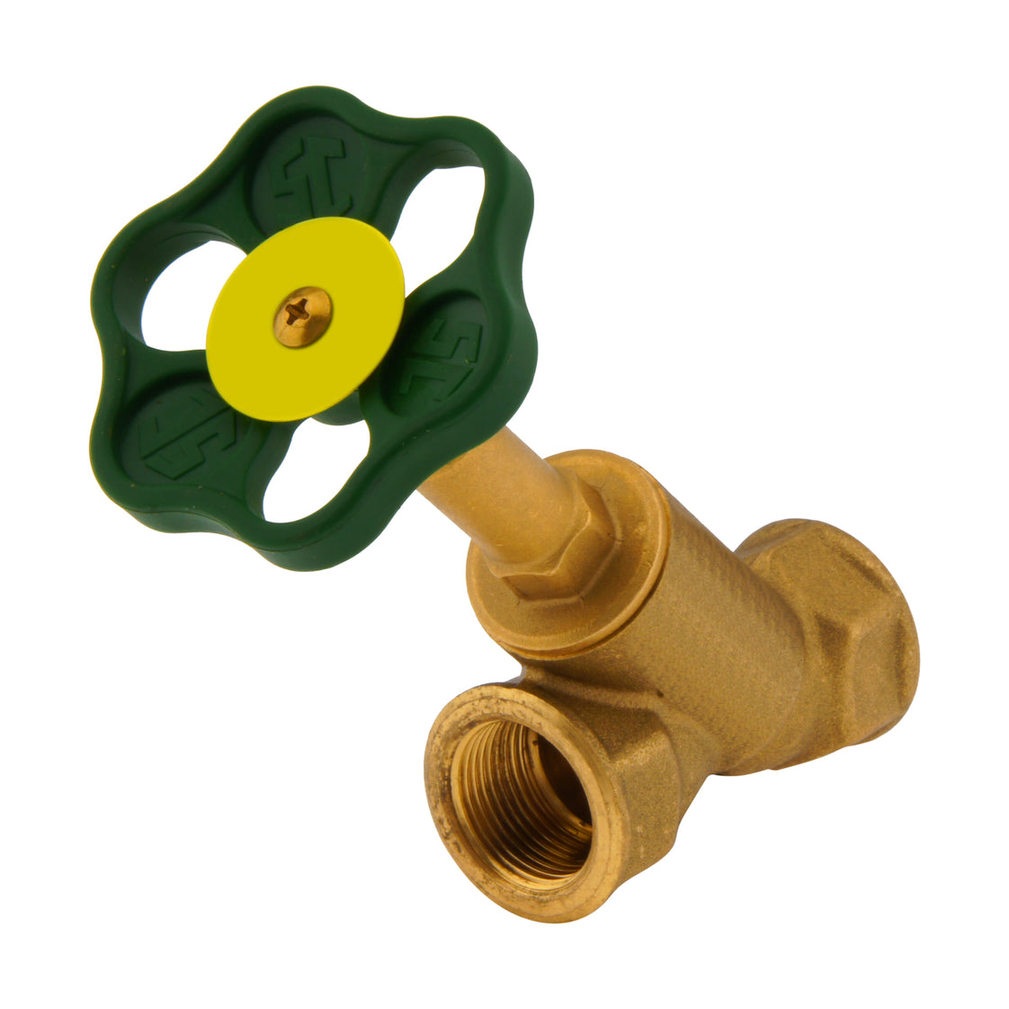 Rp2-1/2'' Latón Válvula De Asiento Inclinado PTFE 10 Bar Agua Potable- AL2BM