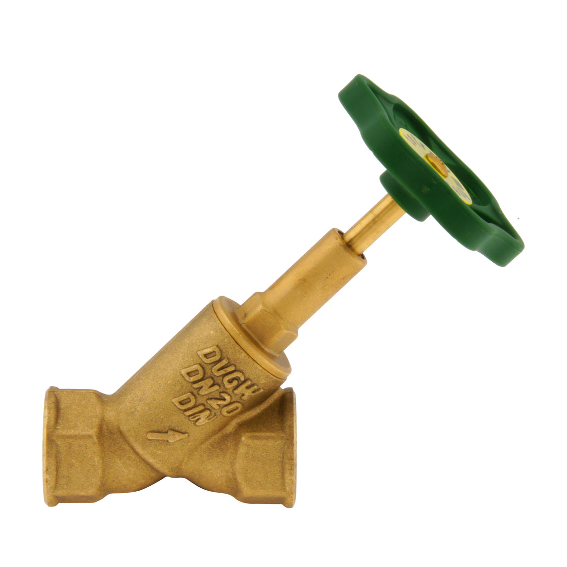 Rp2-1/2'' Latón Válvula De Asiento Inclinado PTFE 10 Bar Agua Potable- AL2BM