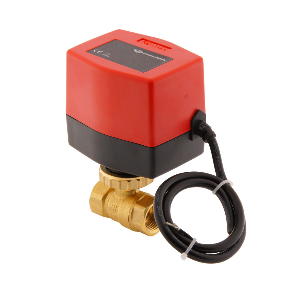 Válvula de bola electrica BW2 1/2'' Rele de 2 vías 24V DC