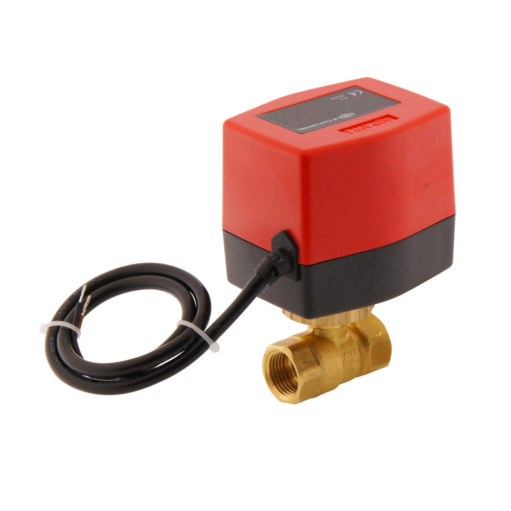 Válvula de bola electrica BW2 1/2'' 2 vías 24V AC 3 puntos