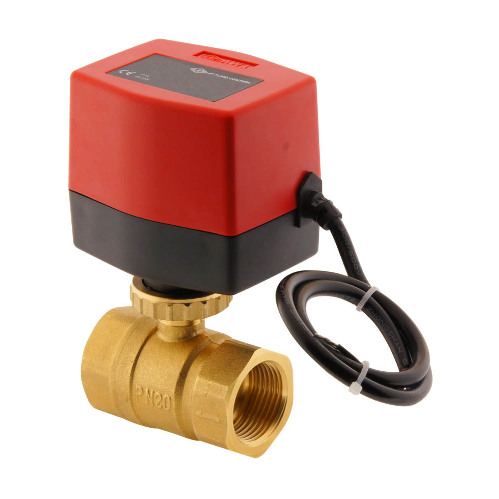 Válvula de bola electrica BW2 1'' 2 vías rele 230V AC