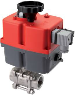 G1/2'' 24-240V AC/DC Válvula de bola de 2 vías modulante de acero inoxidable