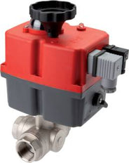 G3/8'' Puerto en L 24-240V AC/DC Válvula de bola modulante de 3 vías de acero inoxidable