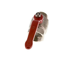 Válvula de bola de latón de macho a hembra R/Rp de 1-1/2 pulgadas compacta PN 25 de 2 vías