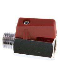 Válvula de bola de latón de 2 vías, macho a hembra, de 1/4 de pulgada, 15 bares