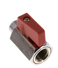 Válvula de bola de latón de 2 vías, macho a hembra, de 1/4 de pulgada, 15 bares