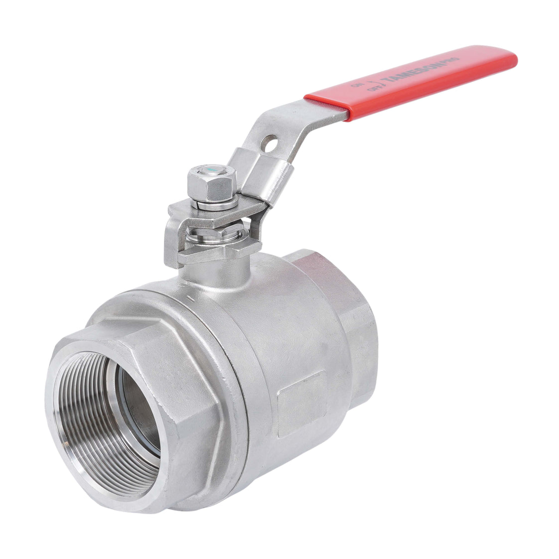 Rp 1/2'' F/F 2 piezas de 2 vías válvula de bola de acero inoxidable 69 bar RTFE - TamesonPRO 1111-012