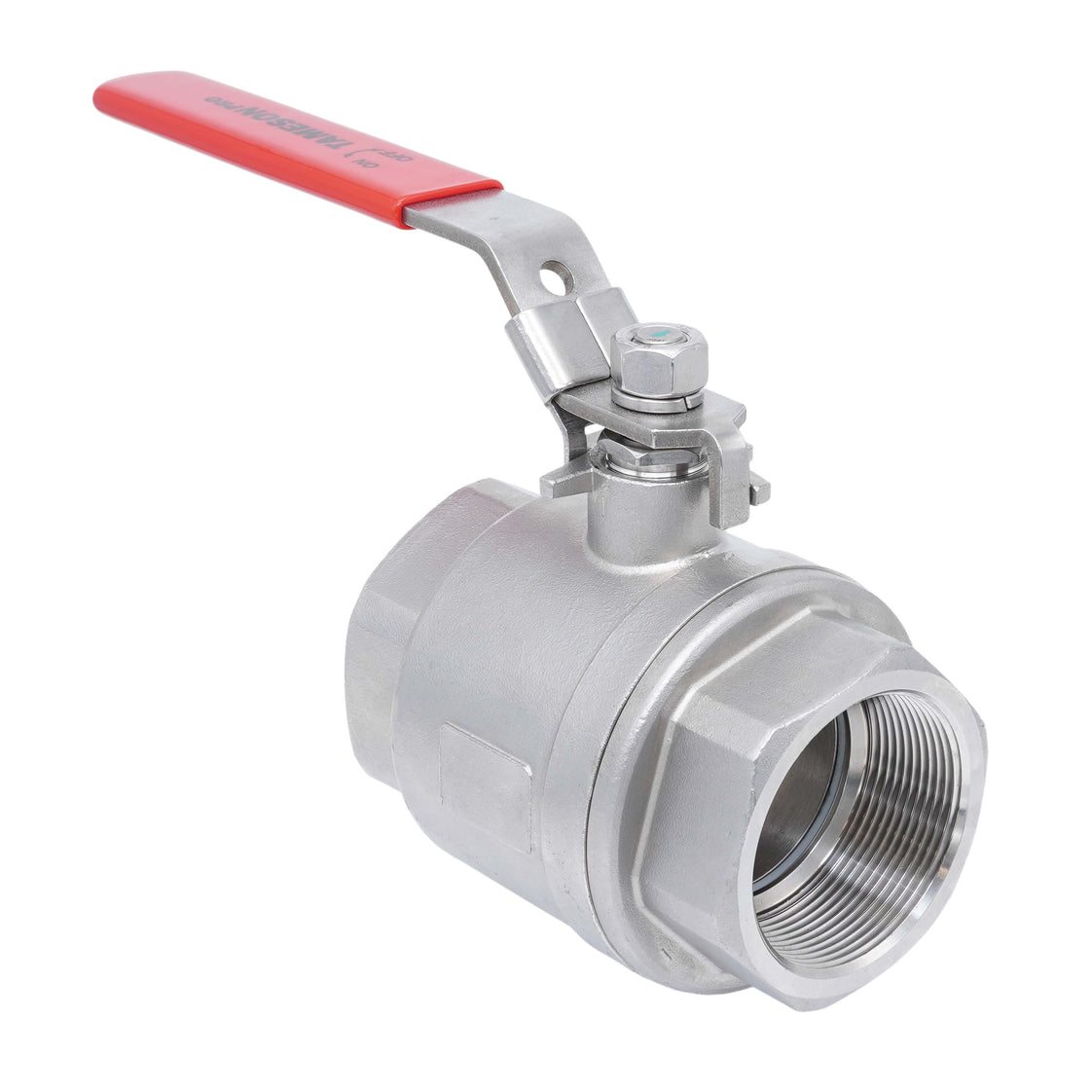 Rp 3/4'' F/F 2 piezas de 2 vías válvula de bola de acero inoxidable 69 bar RTFE - TamesonPRO 1111-034