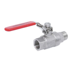 R/Rp 1/4'' 2 piezas de 2 vías válvula de bola de acero inoxidable 69 bar RTFE - TamesonPRO 1112-014
