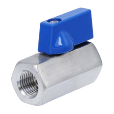 G 3/4'' F/F Válvula De Bola Mini De Acero Inoxidable 69 Bar PTFE - TamesonPRO 1113-034-F