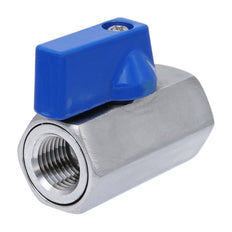 G 3/4'' F/F Válvula De Bola Mini De Acero Inoxidable 69 Bar PTFE - TamesonPRO 1113-034-F