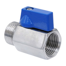 G 1/8'' M/F Válvula De Bola Mini De Acero Inoxidable 69 Bar PTFE - TamesonPRO 1113-018-MF