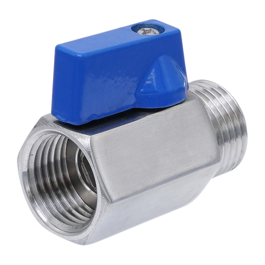 G 1/8'' M/F Válvula De Bola Mini De Acero Inoxidable 69 Bar PTFE - TamesonPRO 1113-018-MF