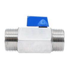 G 1'' M/M Válvula De Bola Mini De Acero Inoxidable 69 Bar PTFE - TamesonPRO 1113-100-M