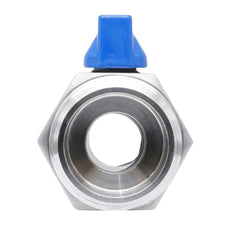 G 3/8'' M/M Válvula De Bola Mini De Acero Inoxidable 69 Bar PTFE - TamesonPRO 1113-038-M