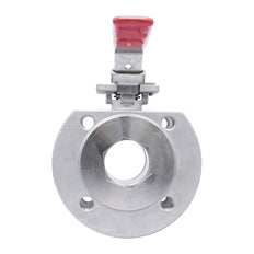 DN15 PN40 1-Pieza 2-Vías Acero Inoxidable Brida Válvula De Bola PTFE ISO-Top F03 - TamesonPRO 1122-015