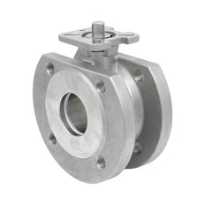 DN25 PN40 1-Pieza 2-Vías Acero Inoxidable Brida Válvula De Bola PTFE ISO-Top F04 - TamesonPRO 1122-025