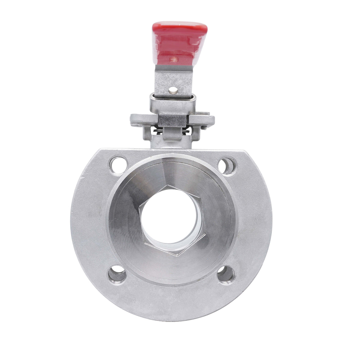 DN15 PN40 1-Pieza 2-Vías Acero Inoxidable Brida Válvula De Bola PTFE ISO-Top F03 - TamesonPRO 1122-015