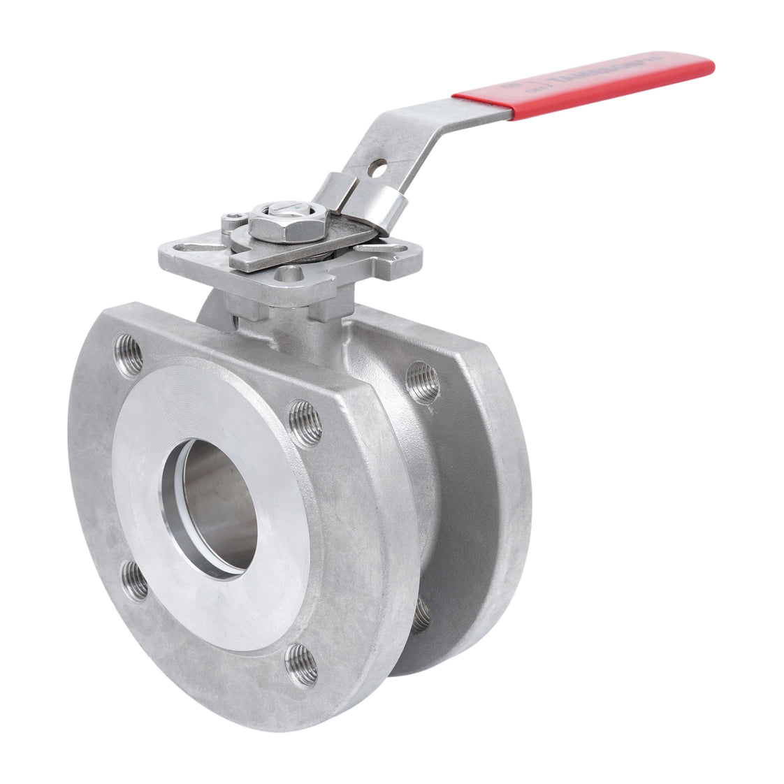 DN15 PN40 1-Pieza 2-Vías Acero Inoxidable Brida Válvula De Bola PTFE ISO-Top F03 - TamesonPRO 1122-015