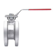 DN15 PN40 1-Pieza 2-Vías Acero Inoxidable Brida Válvula De Bola PTFE ISO-Top F03 - TamesonPRO 1122-015