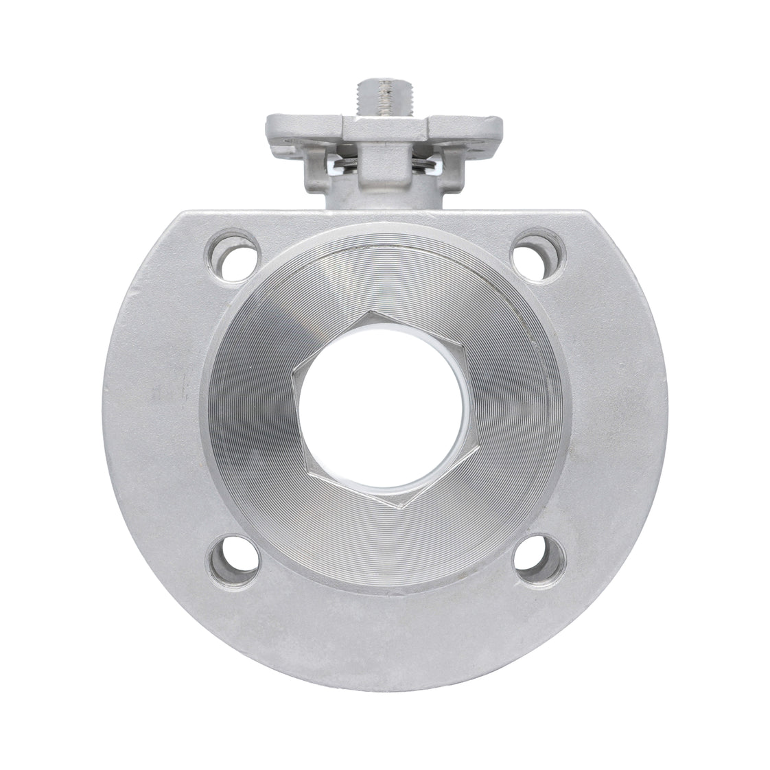 DN15 PN40 1-Pieza 2-Vías Acero Inoxidable Brida Válvula De Bola PTFE ISO-Top F03 - TamesonPRO 1122-015