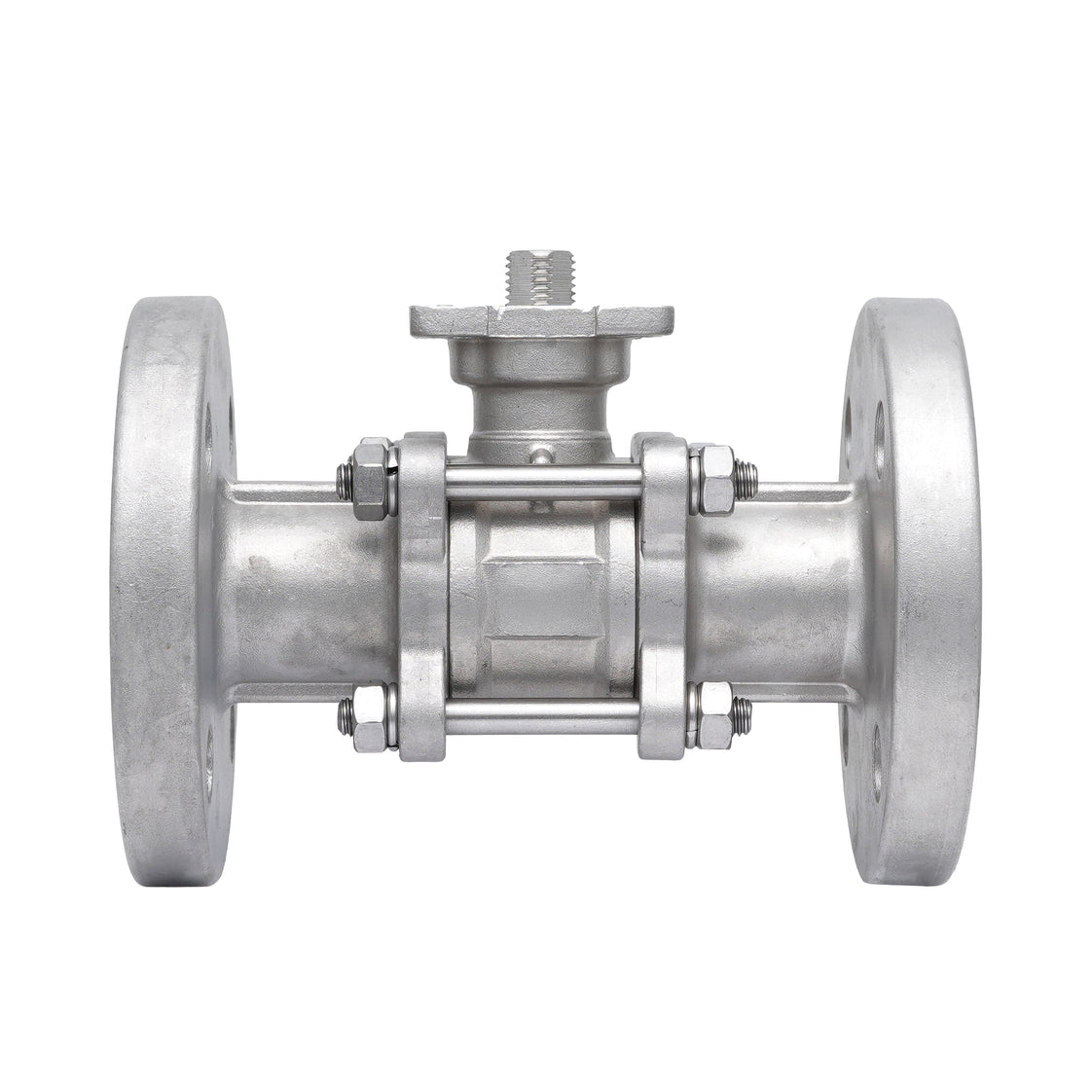 DN20 PN40 Válvula De Bola Flangeada De Acero Inoxidable De 3 Piezas De 2 Vías PTFE ISO-Top F03/F04 - TamesonPRO 1124-020