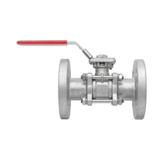DN25 PN40 Válvula De Bola Flangeada De Acero Inoxidable De 3 Piezas De 2 Vías PTFE ISO-Top F04/F05 - TamesonPRO 1124-025