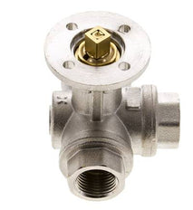 Válvula de bola de 3 vías en L G1/2'' latón ISO-Top 40bar - BL3BAL