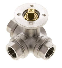 Válvula de bola de 3 vías en L G1/2'' latón ISO-Top 40bar - BL3BAL