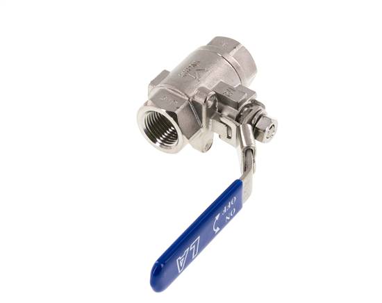 G Válvula de bola de acero inoxidable con ventilación de 1/2 pulgada
