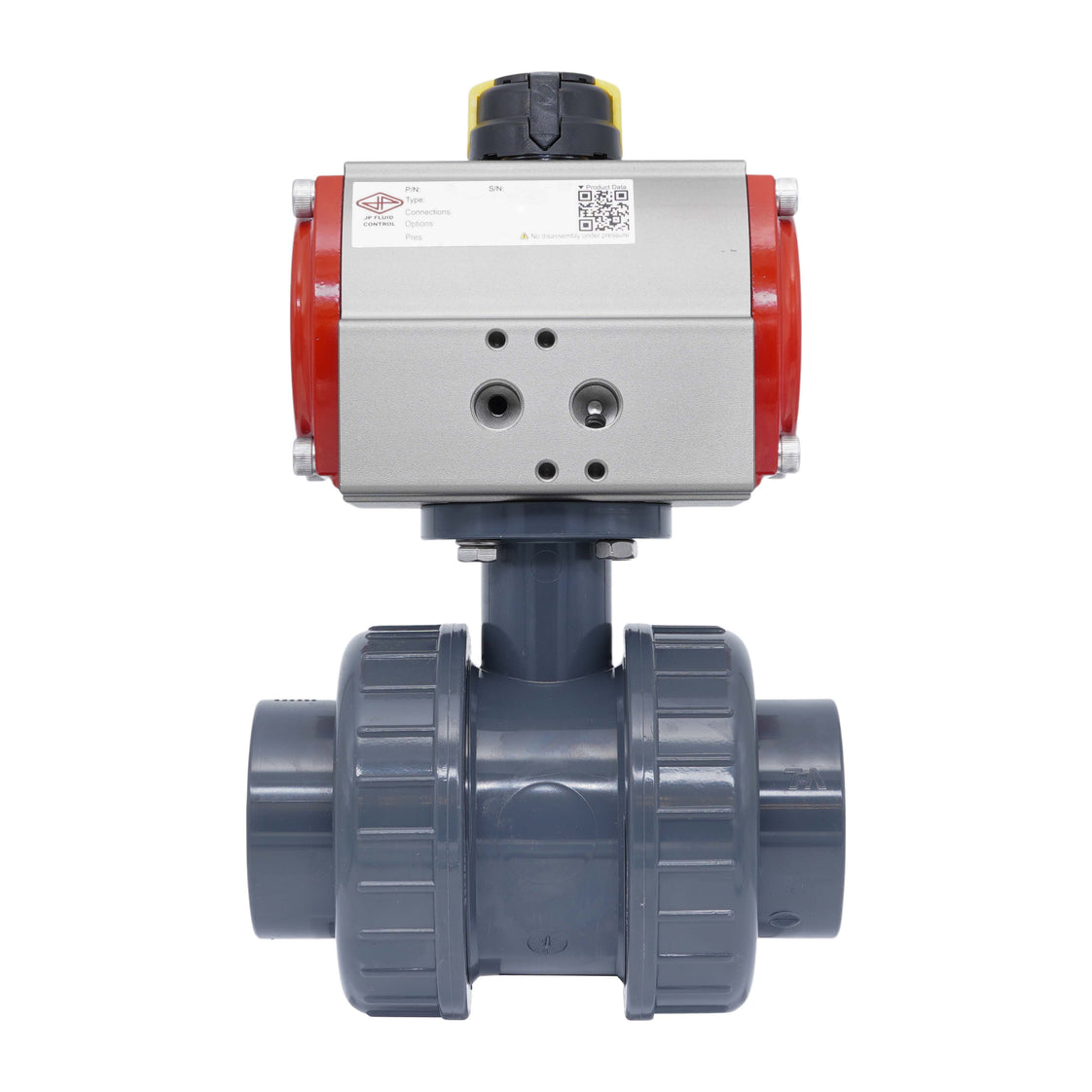 32mm Válvula De Bola Neumática PVC De 2 Vías Doble Efecto