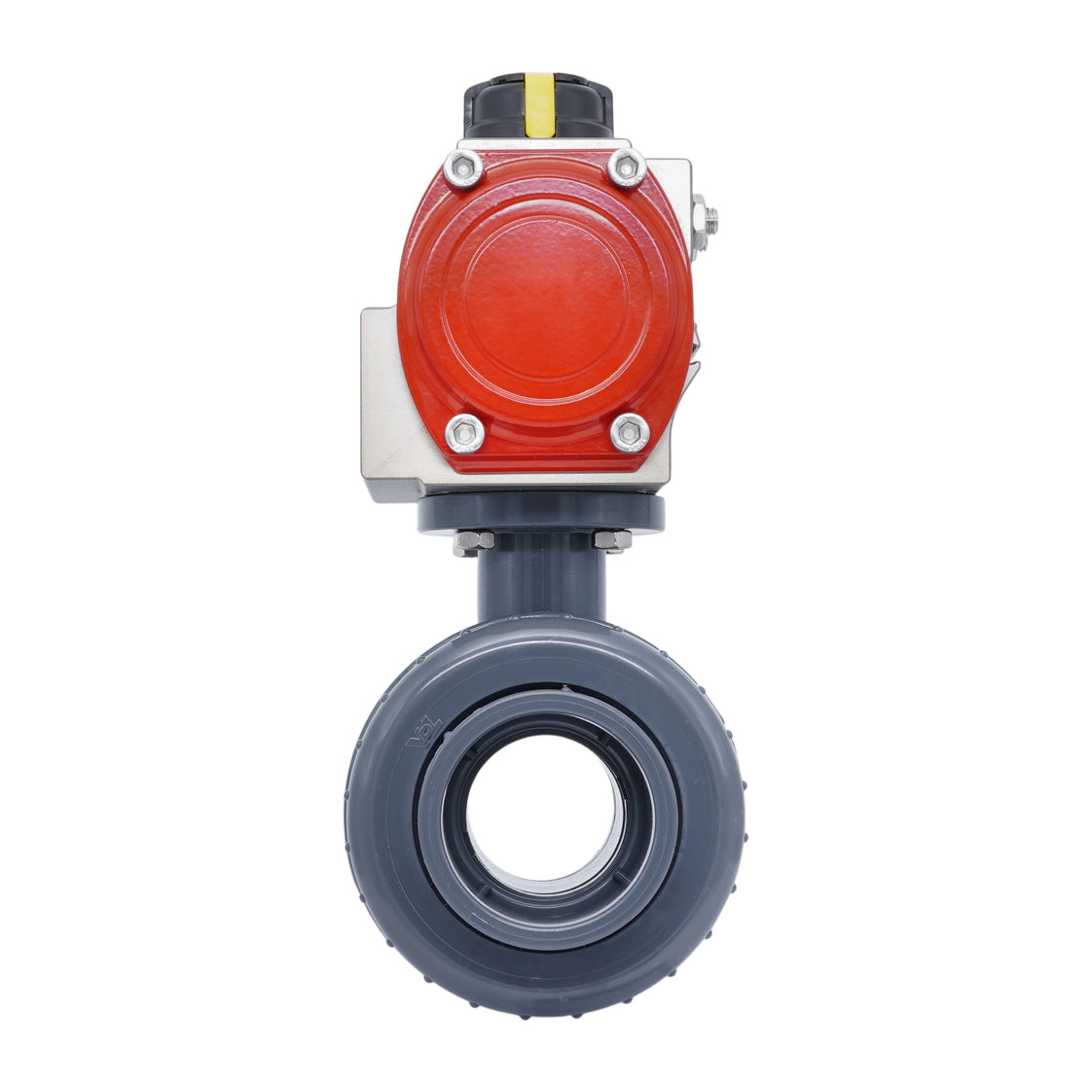 63mm Válvula De Bola Neumática PVC De 2 Vías Cierre Por Resorte