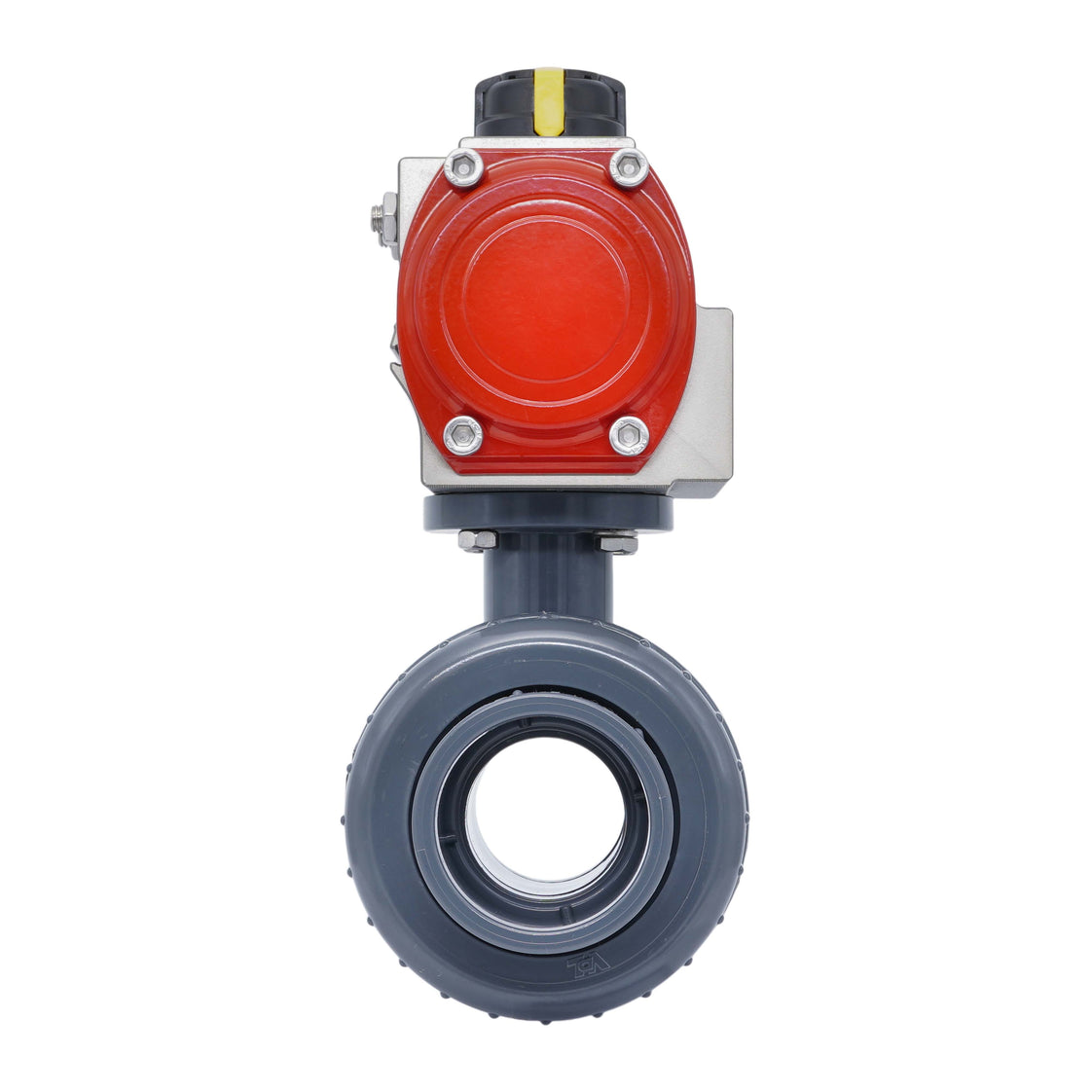 63mm Válvula De Bola Neumática PVC De 2 Vías Apertura Por Resorte